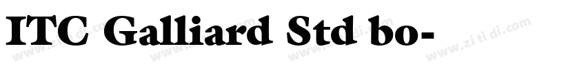 ITC Galliard Std bo字体转换